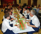 Tanzkapelle aus dem Ofener Bergland bei Budapest in Ungarn Tanzkapelle aus dem Ofener Bergland bei Budapest in Ungarn